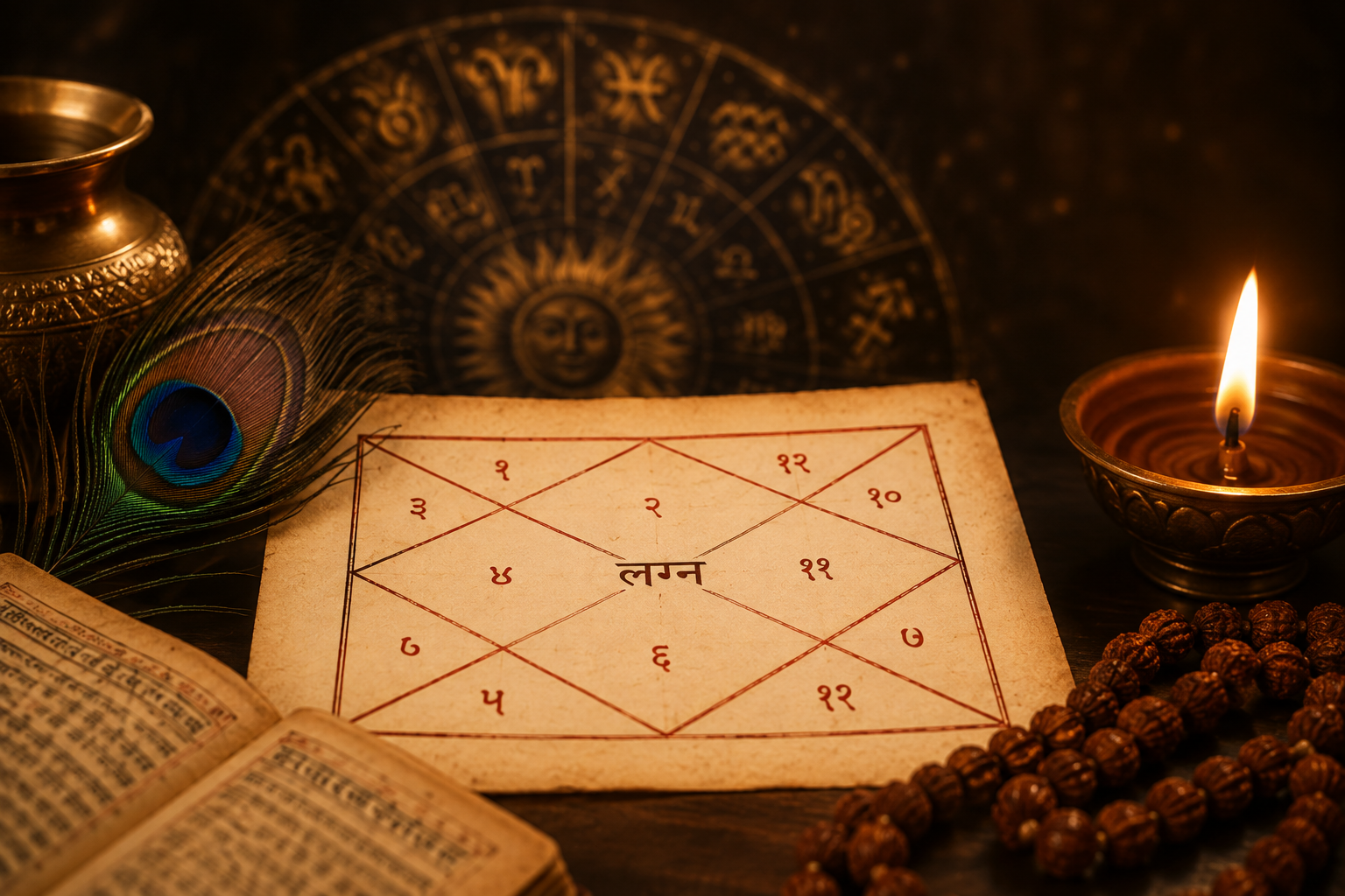 Kundli scroll chart